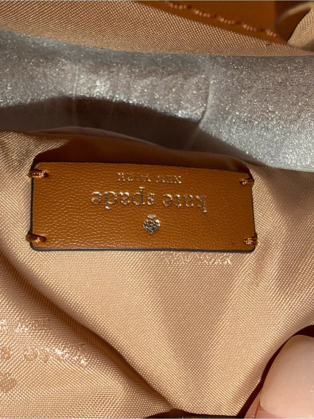 NWT Kate Spade Dumpling Suede Large Satchel Warm Gingerbread